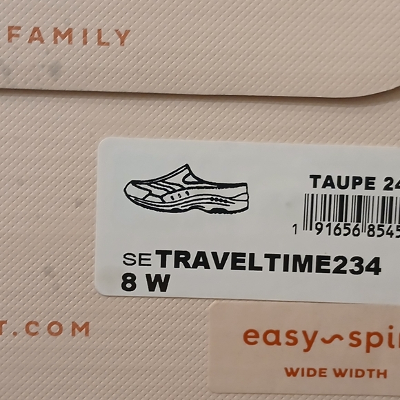 Easy Spirit Comfort Shoes Traveltime Bronze Shimmer Slip-On Women's Anti-Slip 8W - Picture 5 of 9